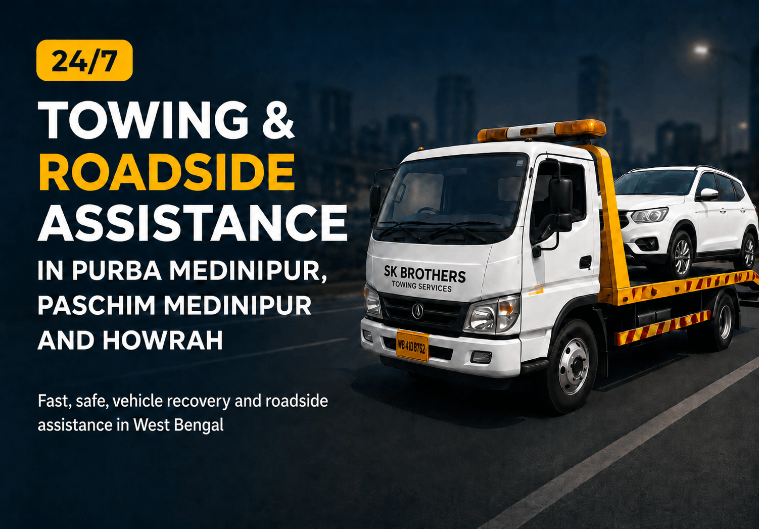 SK Brothers Towing & Crane Services Hero Banner